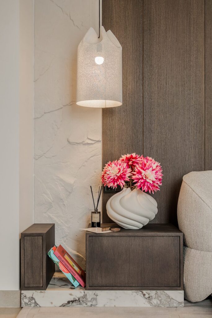 Detalle decorativo del proyecto Villa Gardenia · interiorismo en Marbella por Génesis Ramírez